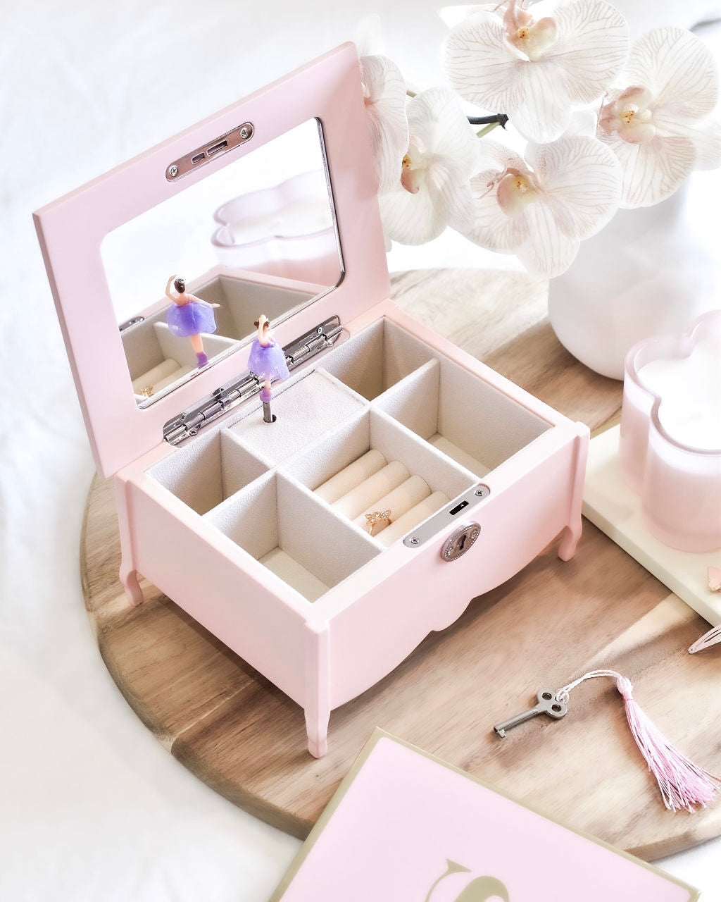 Personalised Wooden Musical Ballerina Jewelry Box
