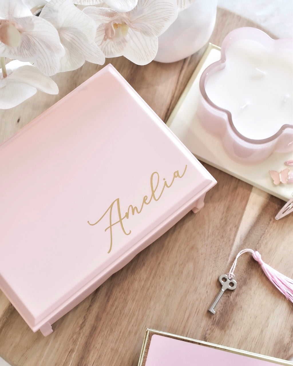 Personalised Wooden Musical Ballerina Jewelry Box