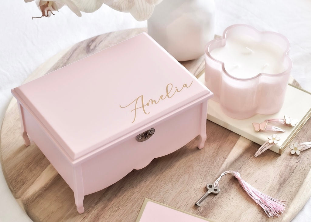 Personalised Wooden Musical Ballerina Jewelry Box