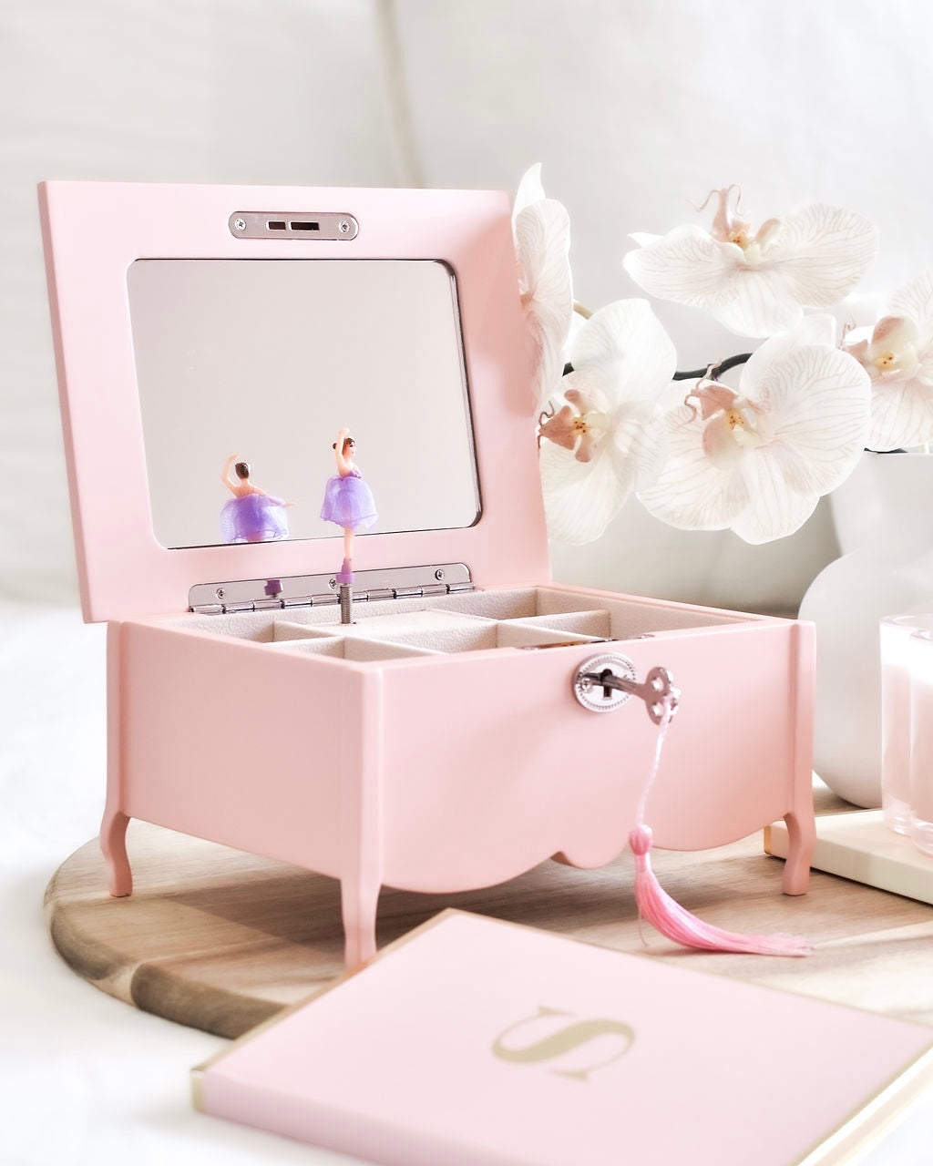 Personalised Wooden Musical Ballerina Jewelry Box