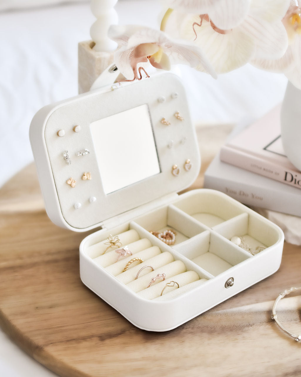 Personalized White Jewelry Box - Small