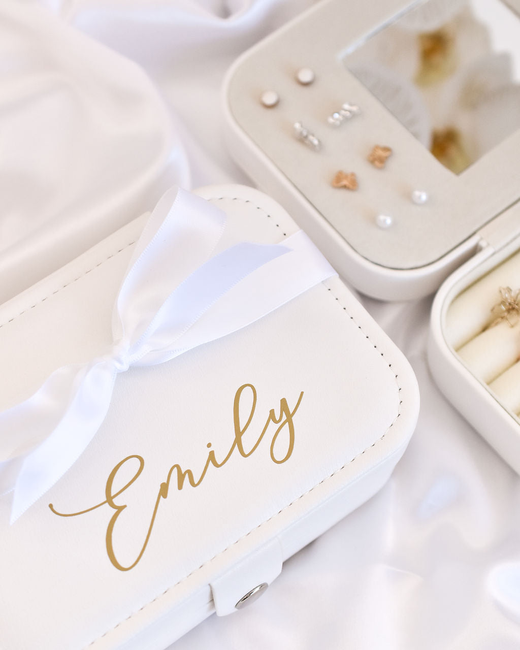 Personalized White Jewelry Box - Small