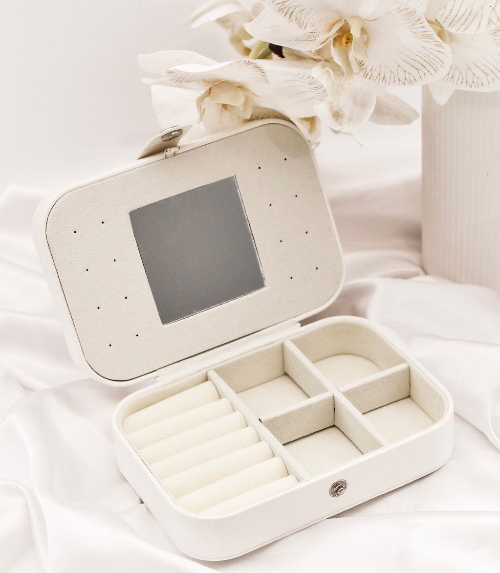 Personalized White Jewelry Box - Small