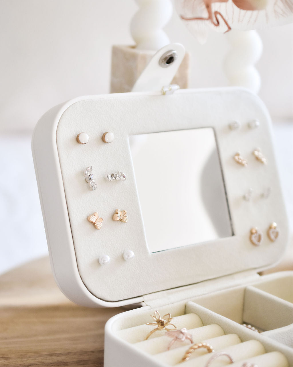 Personalized White Jewelry Box - Small