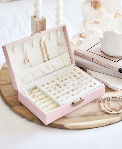 Personalized Light Pink Jewelry Box Meduim